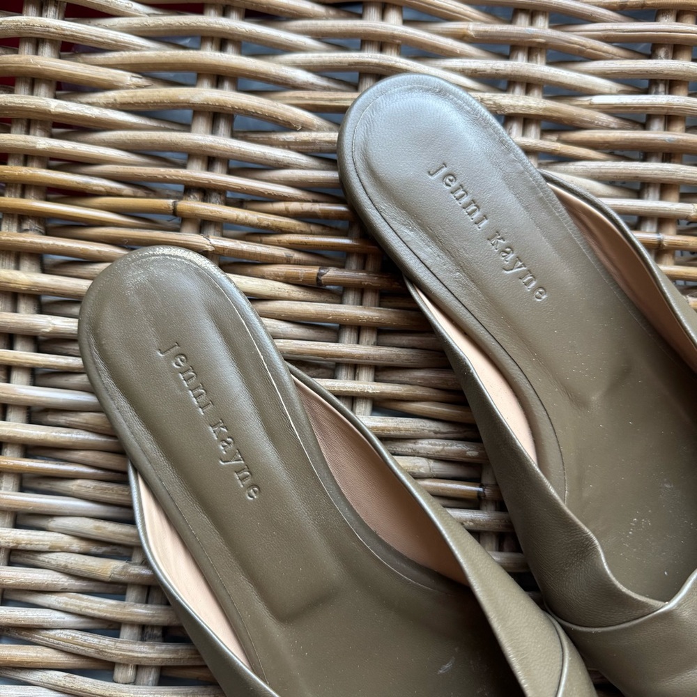 Jenni Kayne Brown Leather Mules - Picture 3 of 10